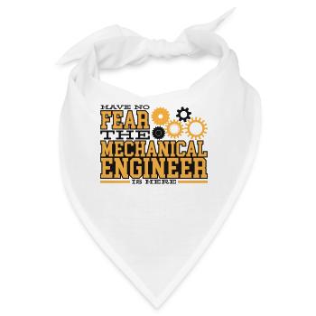 Maschinenbau Maschinenbauer Ingenieur Geschenkidee - Bandana - Weiß - Vorne