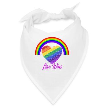 Pride Pride Pride, Designs des Monats - Bandana - Weiß - Vorne