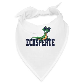 Echsperte Echspertin Eidechse Echse Reptilien - Bandana - Weiß - Vorne