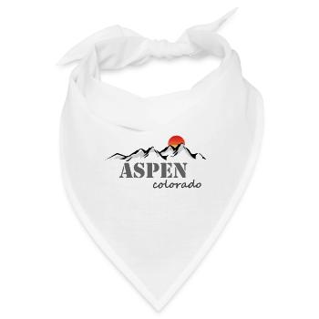 Aspen Colorado - Bandana - Weiß - Vorne