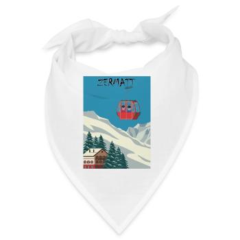 Zermatt Ski - Bandana - Weiß - Vorne