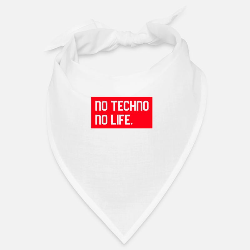 Techno Techno Festival Deep techno techno musik - Bandana - Weiß