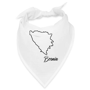 Bosnien Lustiger Bosna Spruch als Geschenk - Bandana - Weiß - Vorne