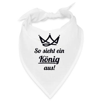 König King - Bandana - Weiß - Vorne