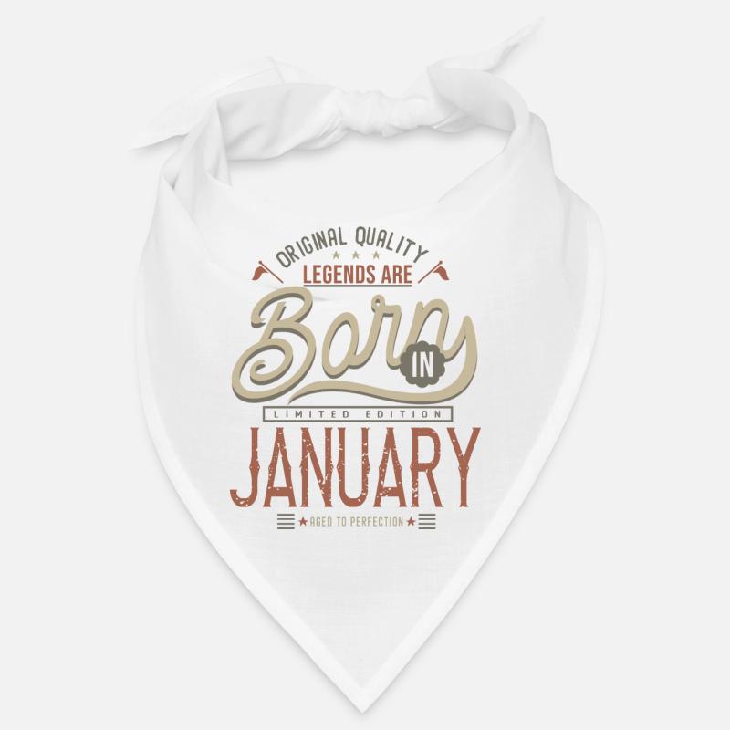 Geburtstag im Januar Geschenk Bandana