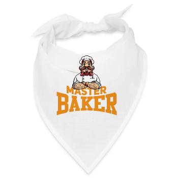Bäcker Backen Bäckermeister Bäckerei - Bandana - Weiß - Vorne