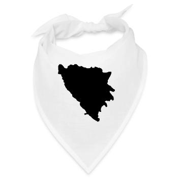 Bosnien Lustiger Bosna Spruch als Geschenk - Bandana - Weiß - Vorne