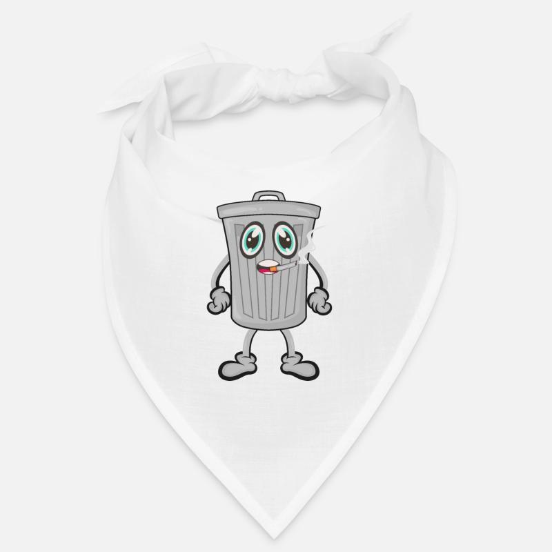 Mülleimer Zigarrette rauchen Bandana