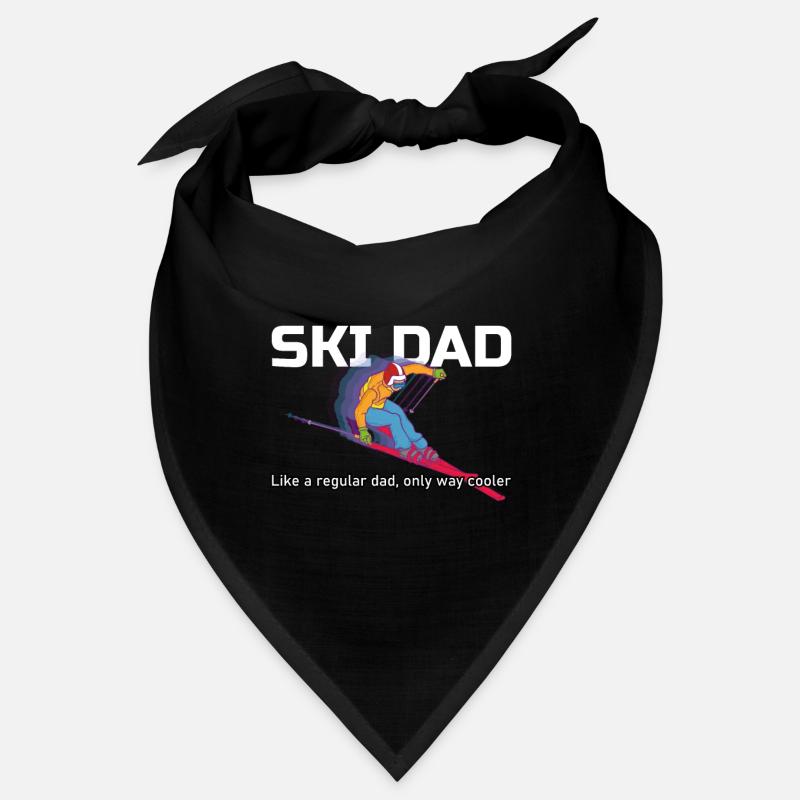 Funny father skiing driver gift skiing Bandana