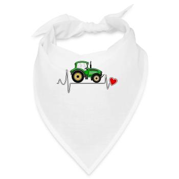 HERZSCHLAG TRAKTOR - Bandana - Weiß - Vorne