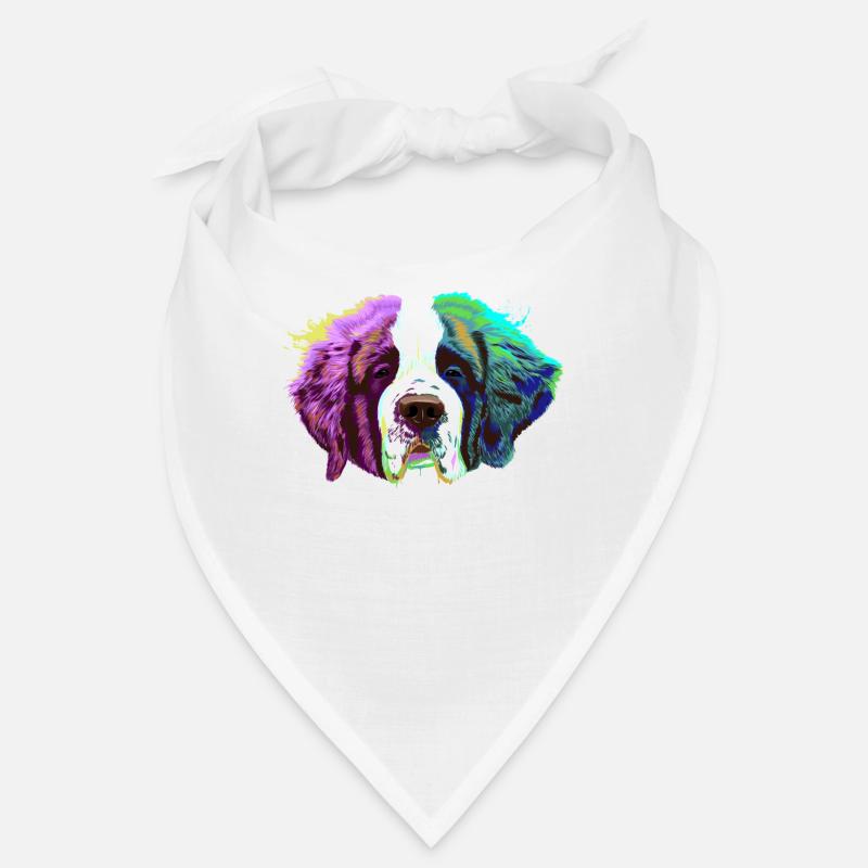 Splash Saint Bernard Dog Bandana
