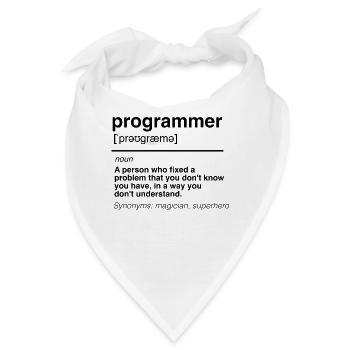 Lustig Software Entwickler Engineer Programmierer - Bandana - Weiß - Vorne
