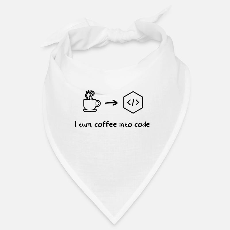Kaffee Software Entwickler Engineer Programmierer - Bandana - Weiß
