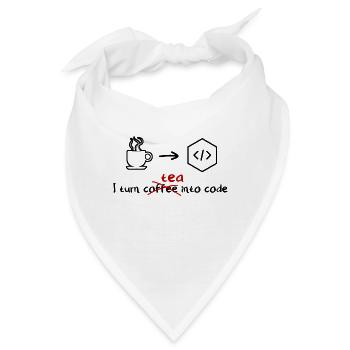 Tee Software Entwickler Engineer Programmer - Bandana - Weiß - Vorne