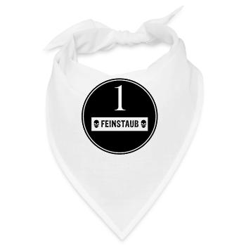 Feinstaub Plakette Umweltplakette Diesel - Bandana - Weiß - Vorne