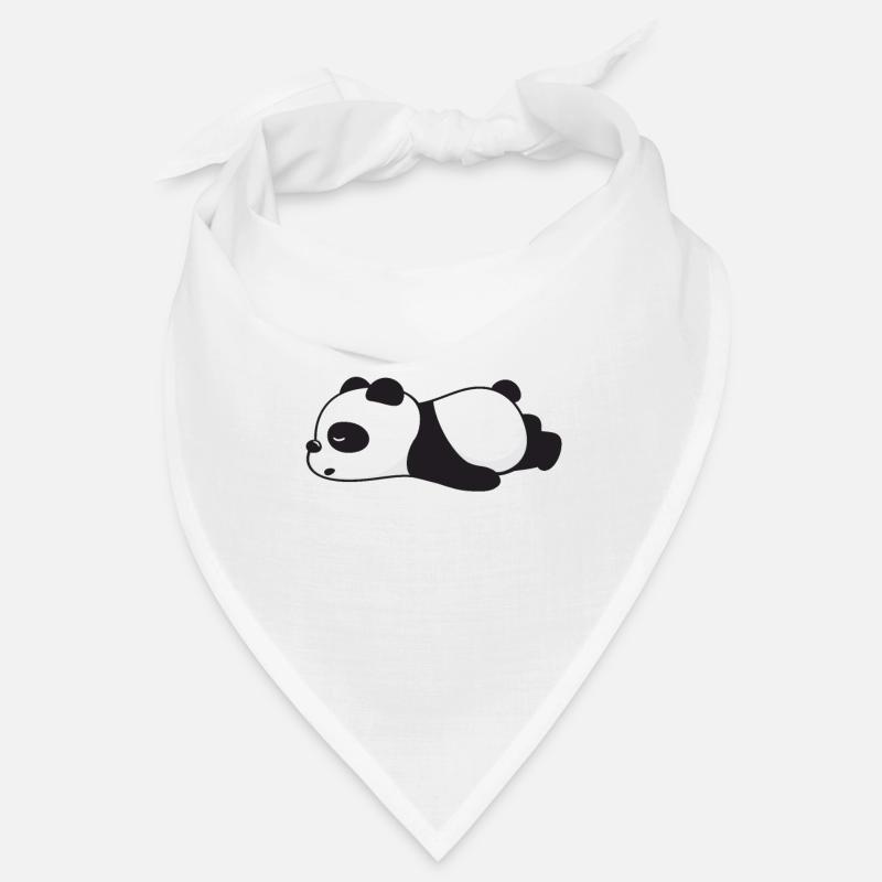 Schlaf Panda Sprüche Kuscheltier Geschenk Bandana