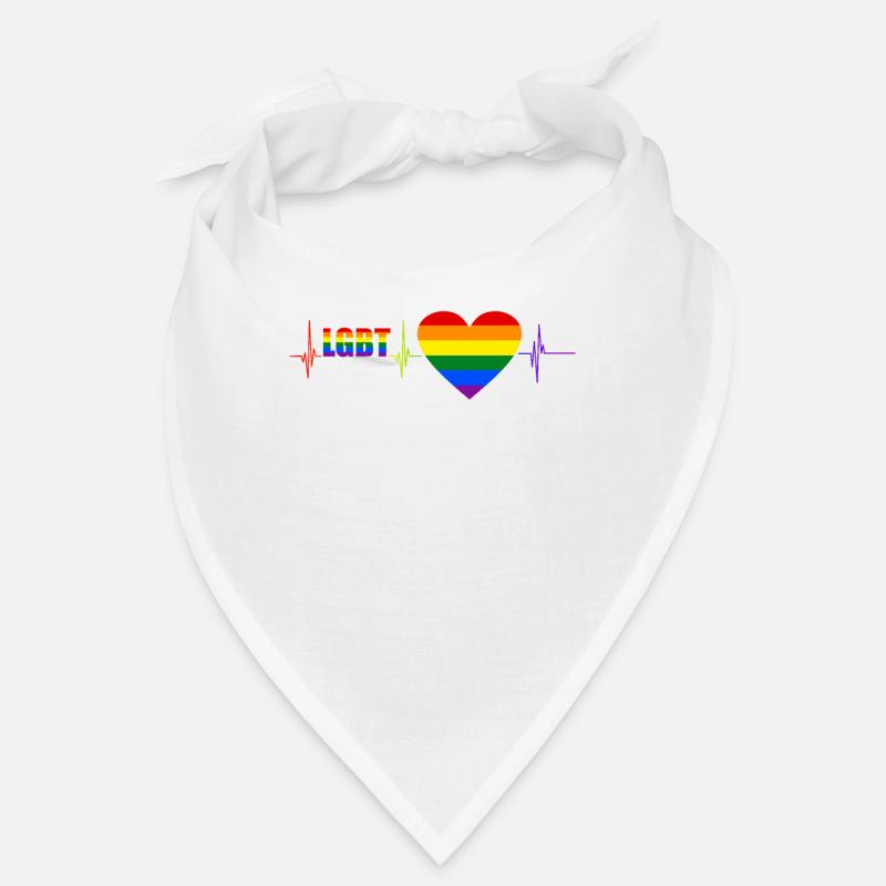 LGBT - Bandana - blanc