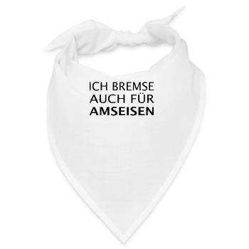 ich bremse auch für Ameisen - Bandana - Weiß - Vorne