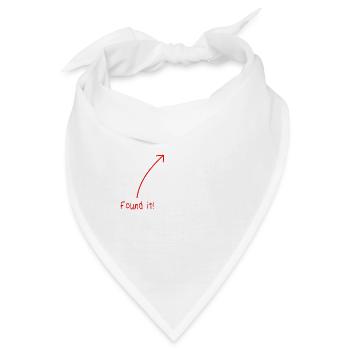 Mathe Mathematik meme Find X Found It pythagoras - Bandana - Weiß - Vorne