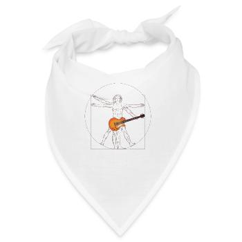 Da Vinci the Guitarist - Bandana - Weiß - Vorne