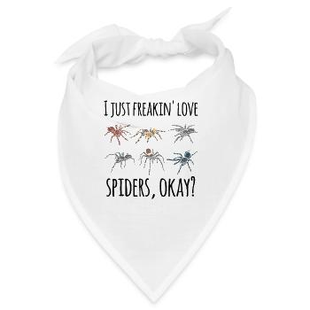 Spinnen Liebe Spruch Spinne Züchter Zucht - Bandana - Weiß - Vorne