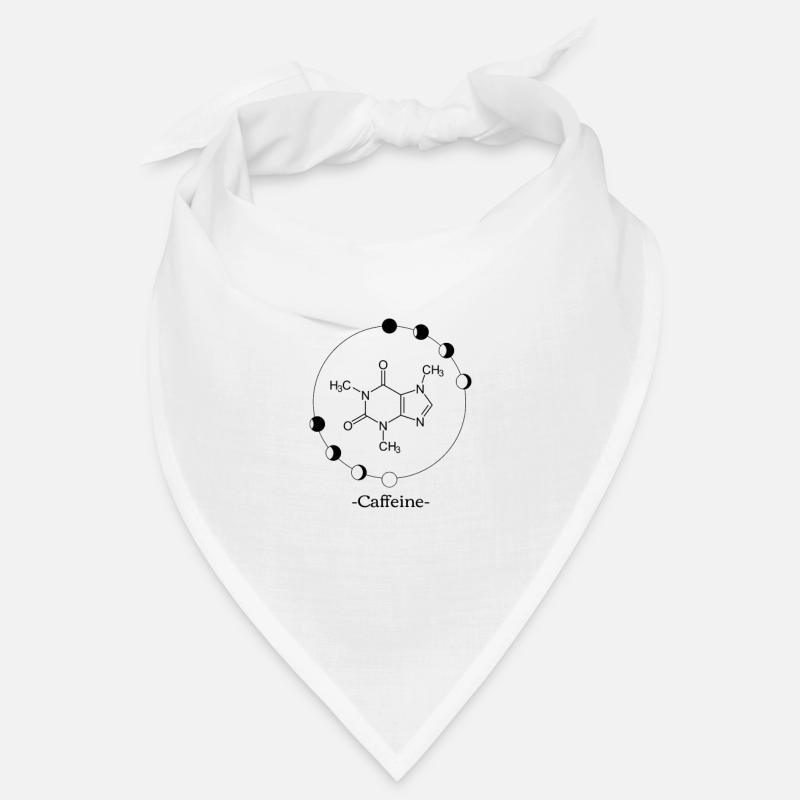 Caffeine molecule with outline Bandana
