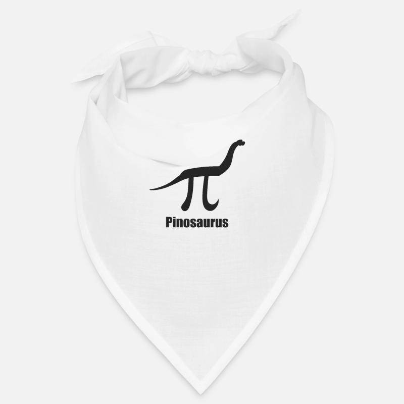 Math Maths Joke Math Teacher Pinosaurus - Bandana - white