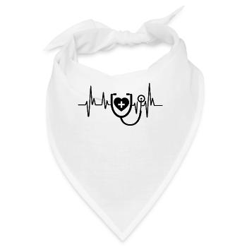 MFA Arzthelferin Medizinische Fachangestellte - Bandana - Weiß - Vorne