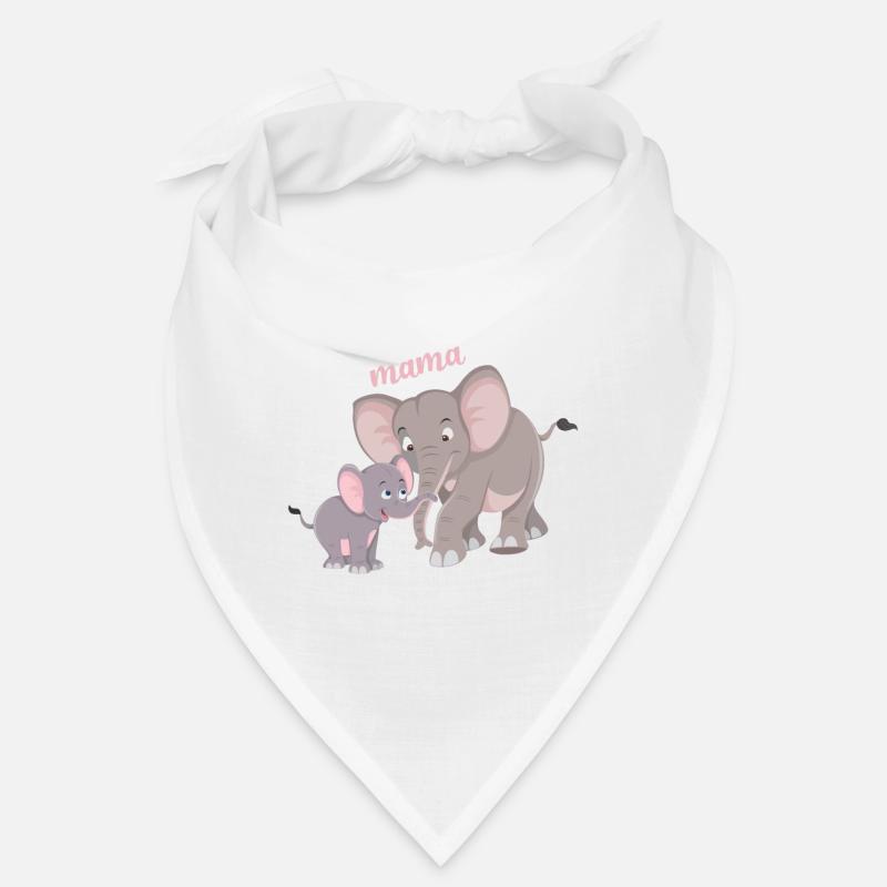 Cute elephant mom child bond Bandana