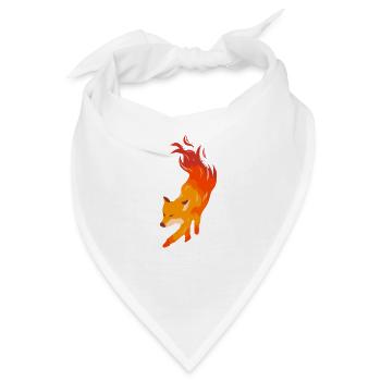 Feuerfuchs Künstler und Fox Fan Geschenk - Bandana - Weiß - Vorne