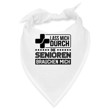 Altenpflegerin Altenpfleger - Bandana - Weiß - Vorne