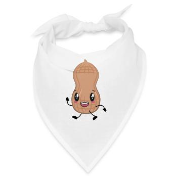 Erdnuss - Bandana - Weiß - Vorne