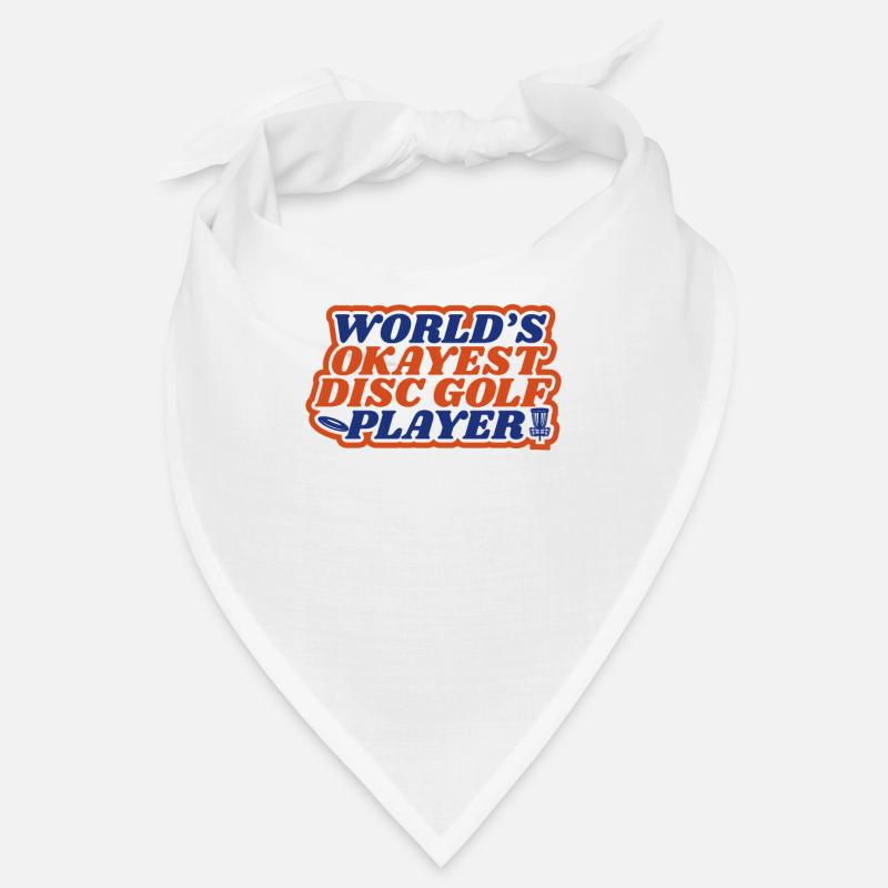 Discgolfer World Okayest Disc Golf Player Geschenk Bandana