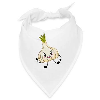 Knoblauch - Bandana - Weiß - Vorne