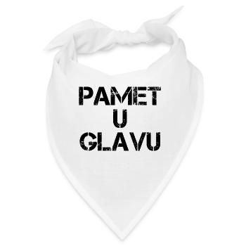 Pamet u glavu - Bandana - Weiß - Vorne