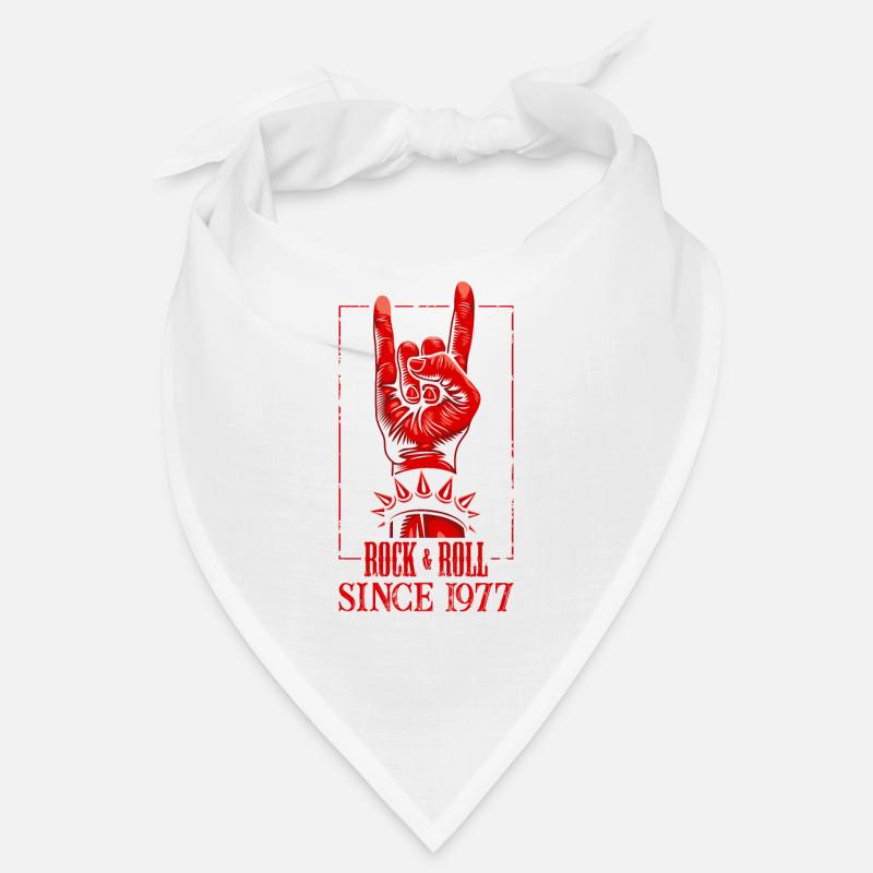 Rock & Roll Since 1977 - 43rd Birthday Present Bandana