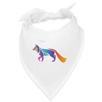 Fuchs Natur Füchse Foxy Wildtier Süß Hund - Bandana - Weiß - Vorne