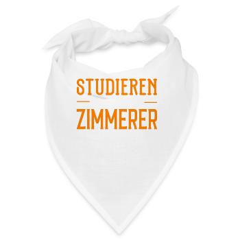 Zimmerer - Studieren kann jeder - Bandana - Weiß - Vorne