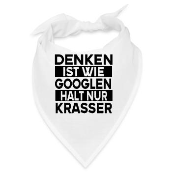 Lustiges Witz Sarkasmus Geschenk - Bandana - Weiß - Vorne
