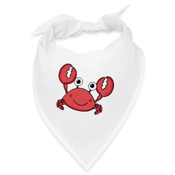 Krabbe - Bandana - Weiß - Vorne