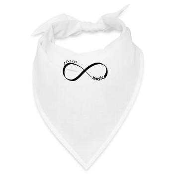 UNENDLICHE MUSIK | Geschenkidee Sänger | Unendlich - Bandana - Weiß - Vorne