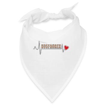 HERZSCHLAG BUSFAHRER - Bandana - Weiß - Vorne