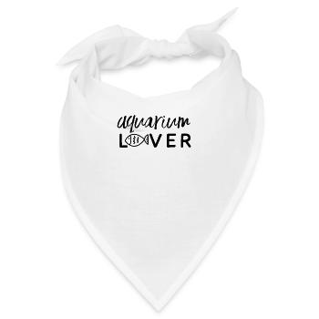 Aquarium Liebhaber Aquarien Fisch Fischtank - Bandana - Weiß - Vorne