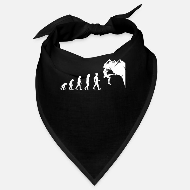 Rock Climbing For Rock Climber Funny Evolution Bandana