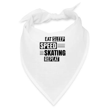 Speed Skating Speed Skater Inline Skaten - Bandana - Weiß - Vorne
