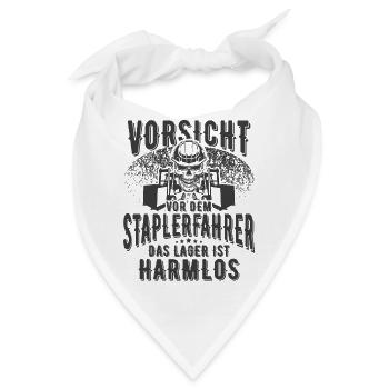 Staplerfahrer - Bandana - Weiß - Vorne
