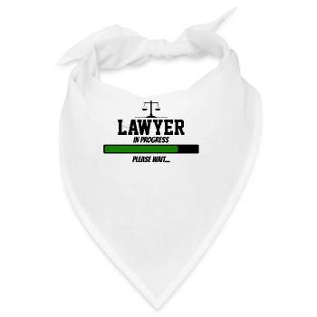 lawyer in progress please wait - Bandana - Weiß - Vorne