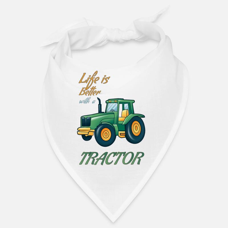 Life Is Better With Tractor Tractor Driver Village Bandana