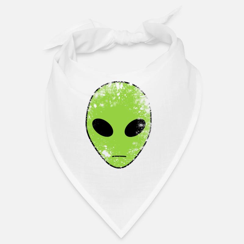 Tête d'alien vert Bandana