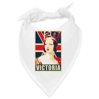 Königin Victoria - Bandana - Weiß - Vorne